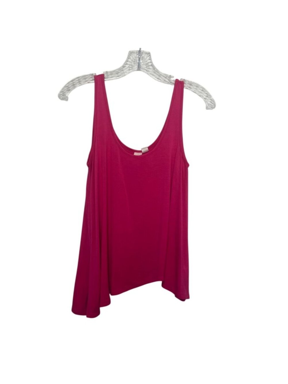 Kensie‎ Keepers Sleeveless Tank Top XS Fuchsia Pink Asymmetrical  Hem Summer